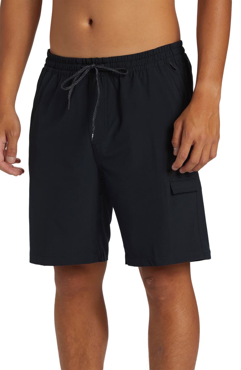 Quiksilver Taxer Amphibian 19 Water Repellent Cargo Board Shorts, Alternate, color, 