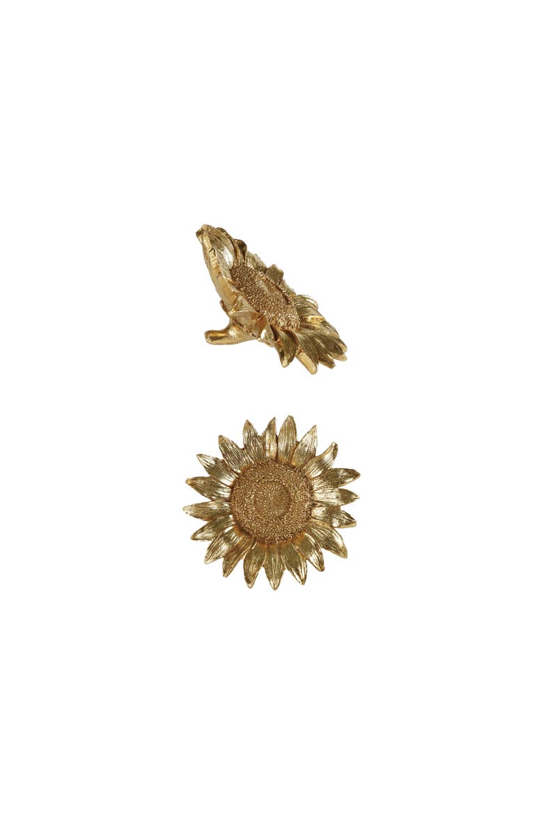 Golden Sunburst Polyresin Figurine, Main, color, Gold