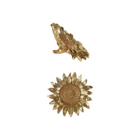 Golden Sunburst Polyresin Figurine