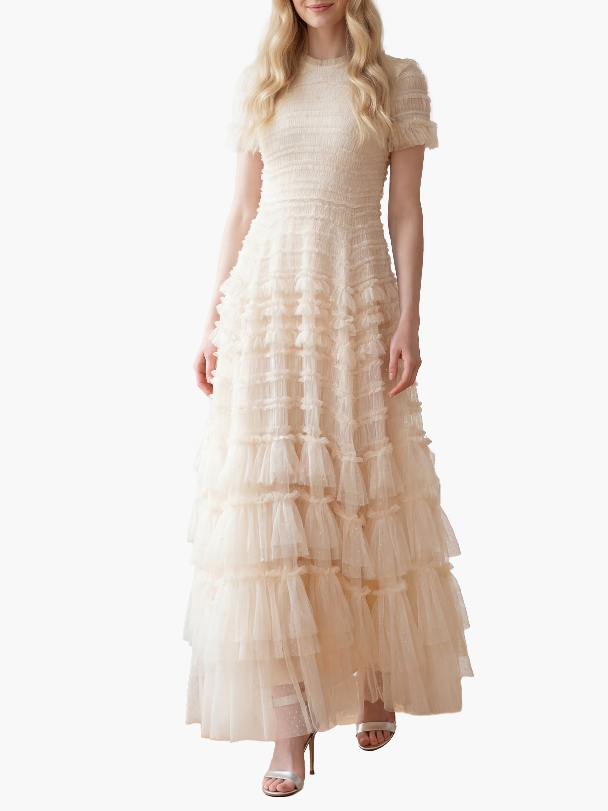 Valentine Ruffle Maxi Dress - image 3