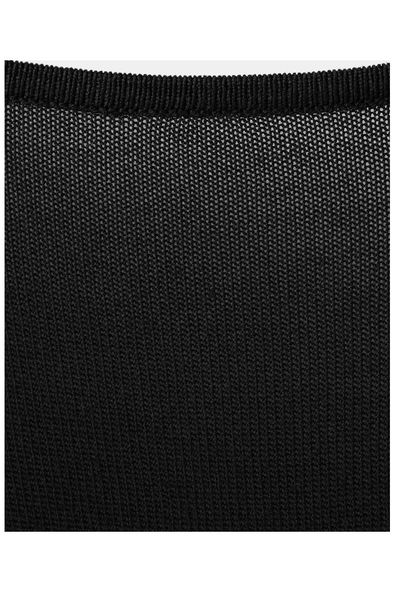 Open Back Sweater, Alternate, color, BLACK