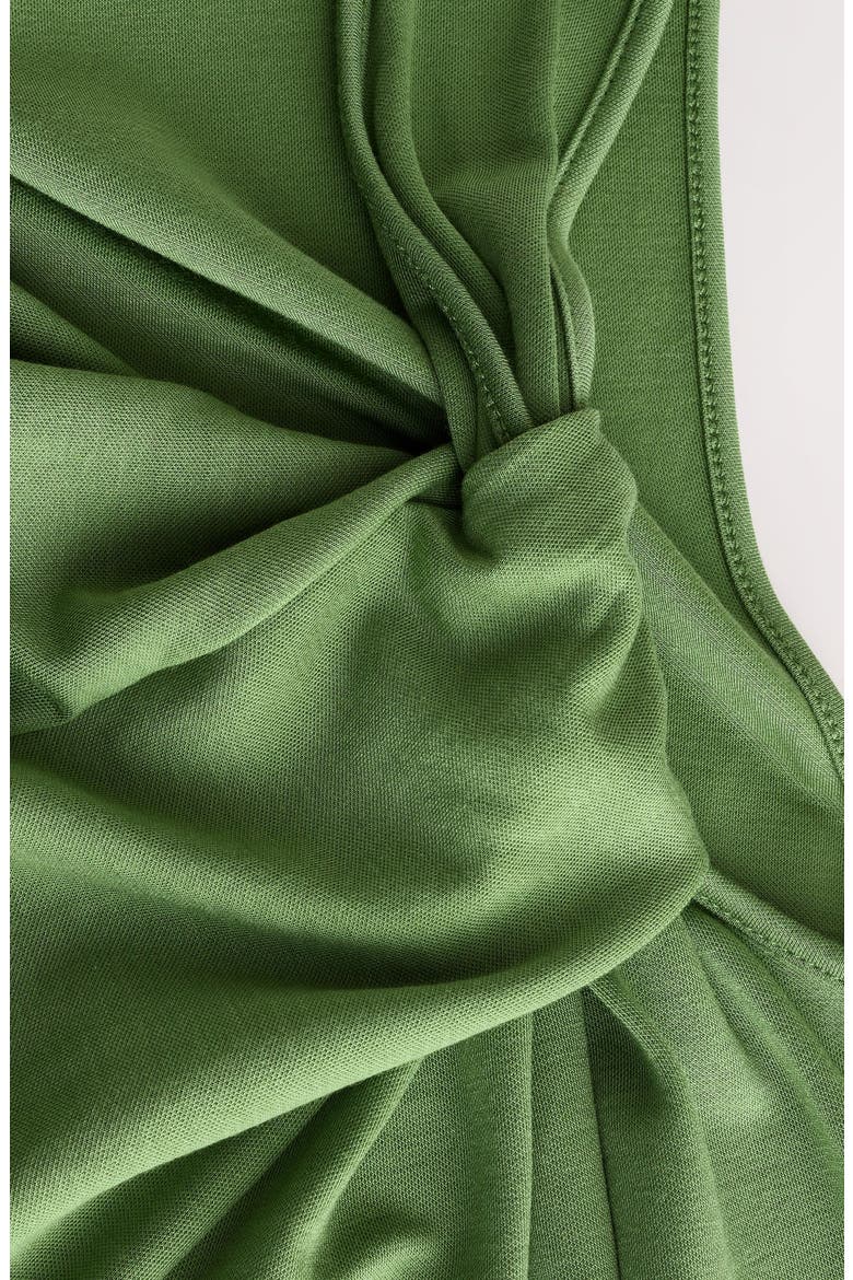 Slinky Ruched Maxi Dress, Alternate, color, KHAKI GREEN
