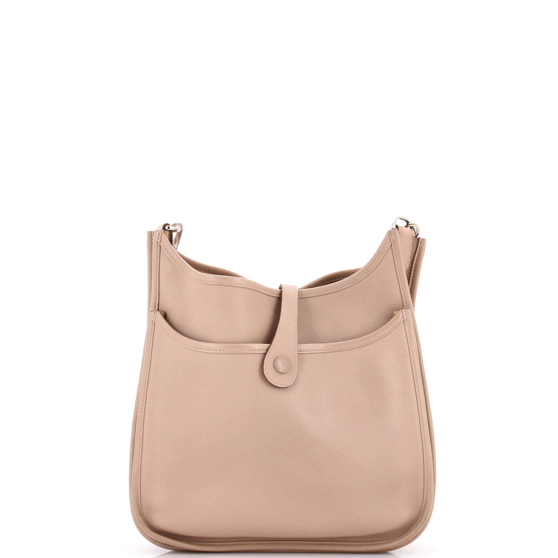 Pre-Owned Hermes Evelyne Bag Gen III Epsom PM, Alternate, color, Trench