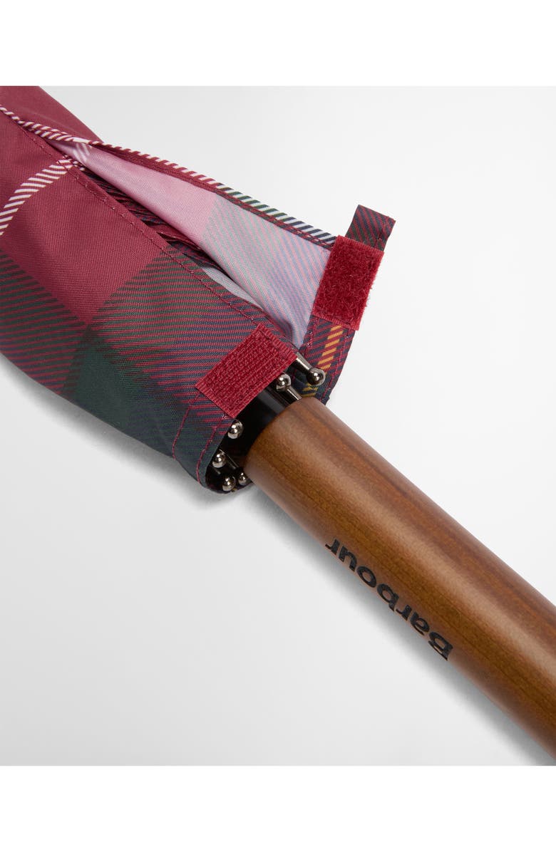 Barbour Tartan Walker Umbrella, Alternate, color, Winterberry Tartan
