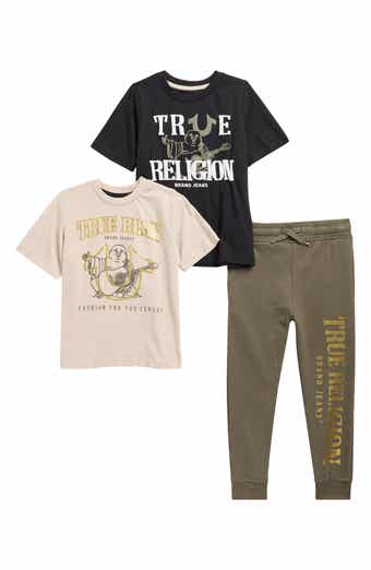 True Religion Kids' 3-Piece Graphic T-Shirt & Joggers Set