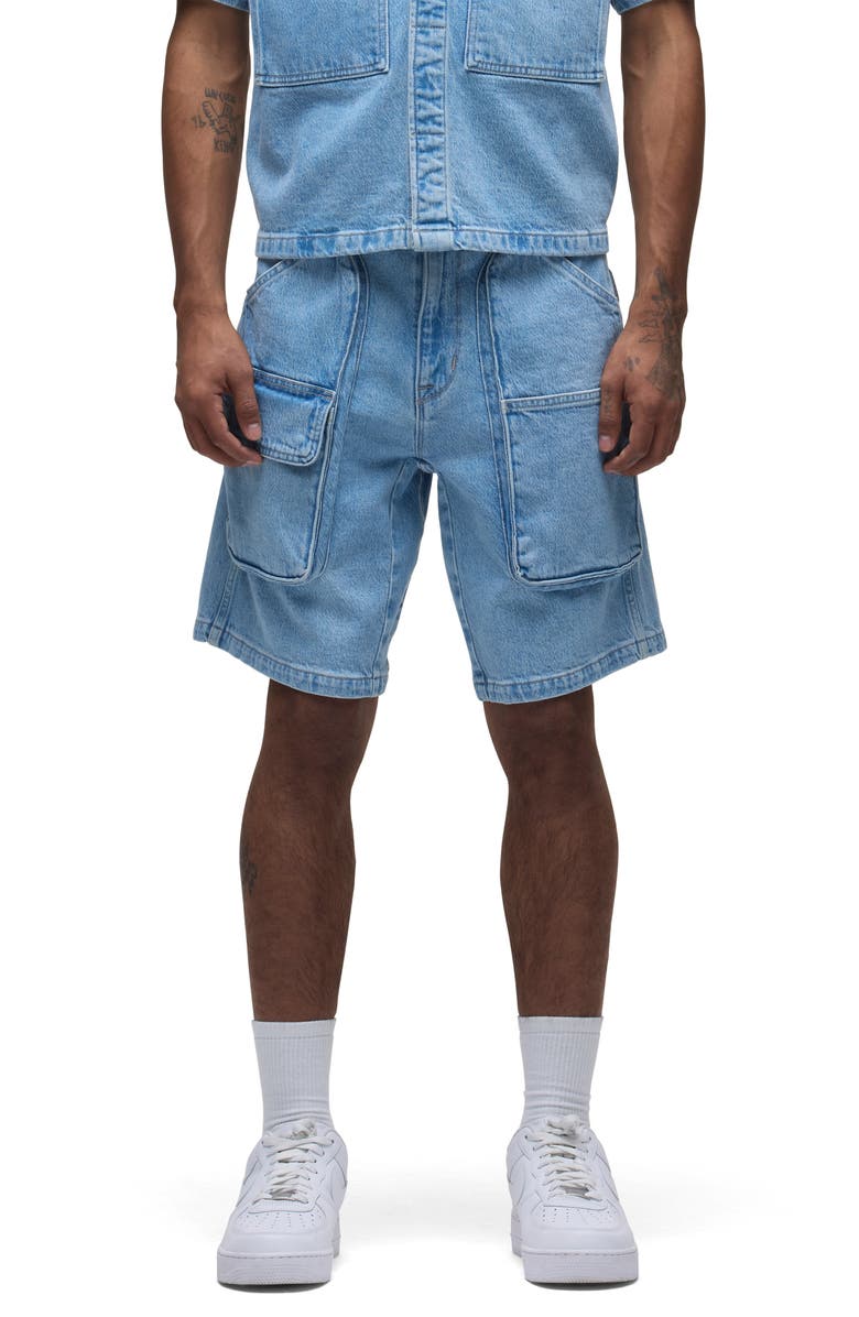Hudson Jeans Industry Denim Cargo Shorts, Main, color, Hazy