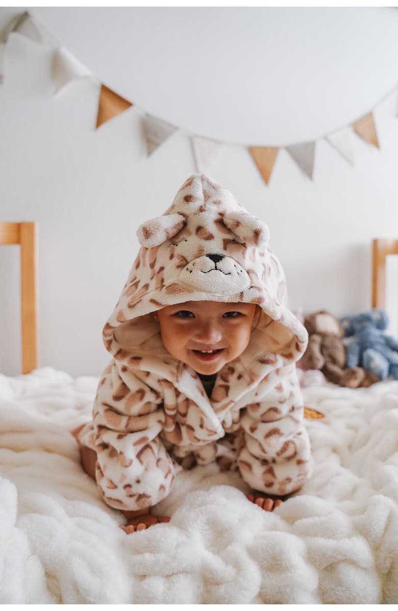 Nordstrom Kids' Slumberkins Leopard Robe, Alternate, color,