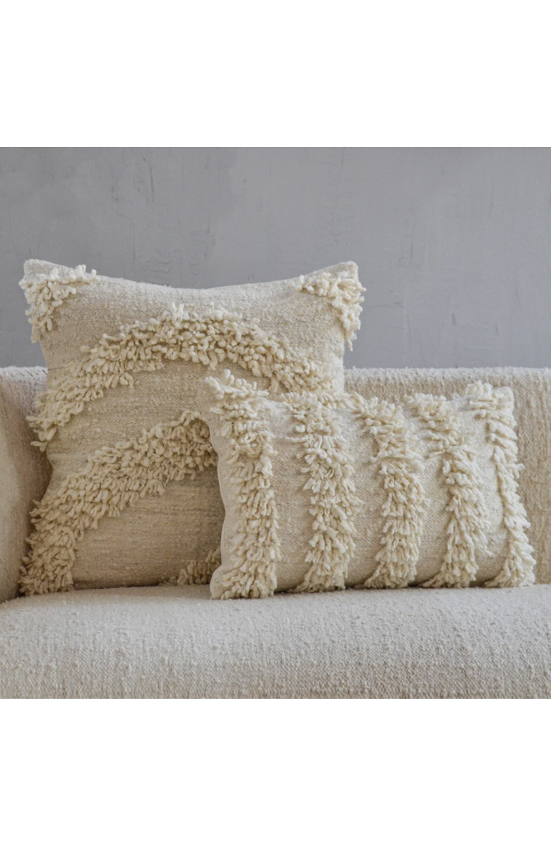 Meso Goods Miguel Wool Pillow Cover, Alternate, color, Cream