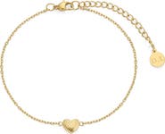 D.LOUISE Dainty Heart Bridesmaids' Bracelet