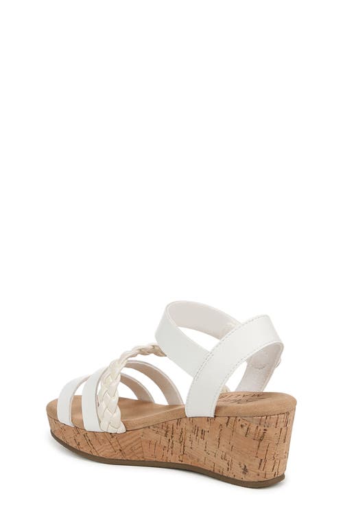Blowfish Malibu Kids' Lovely Cork Wedge Sandal In White