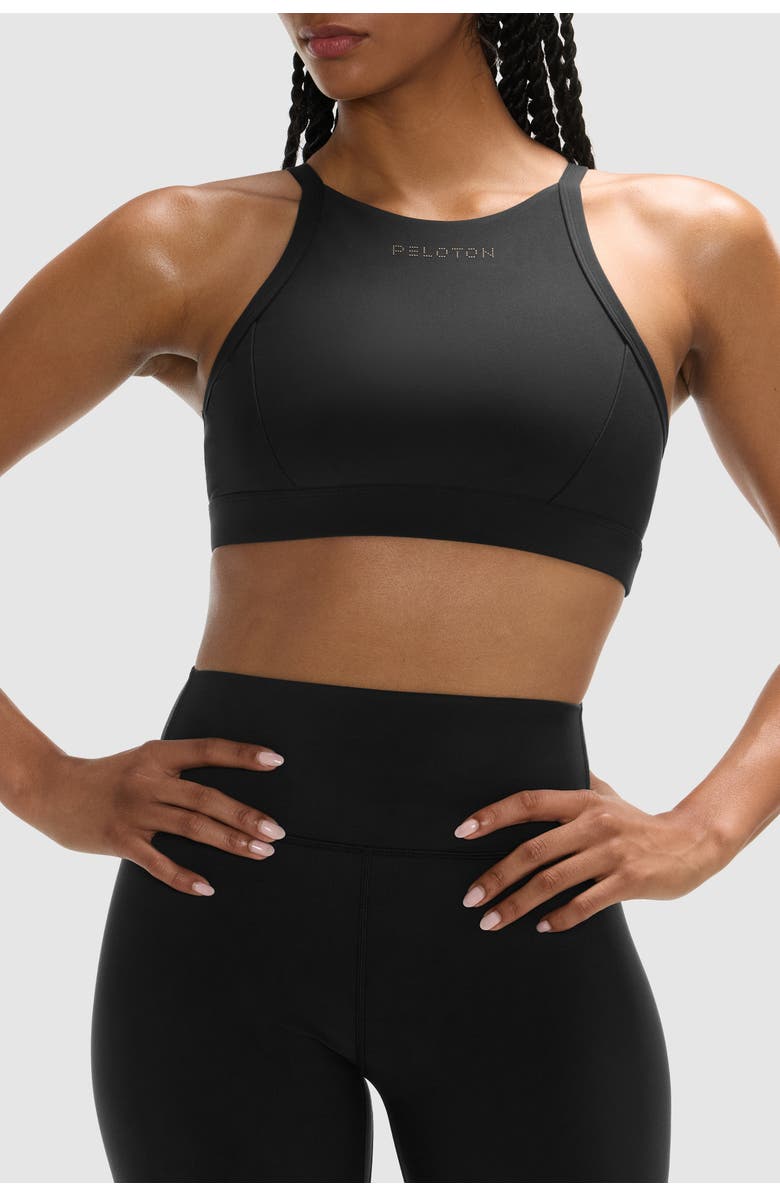 Peloton Cadent Racer Front Bra, Main, color, Black
