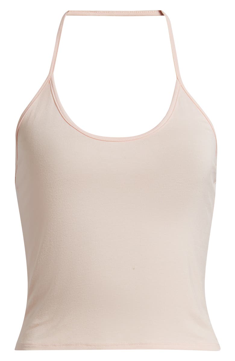 Bella Venice Mollie Knit Scoop Neck Halter Top, Alternate, color, Baby Pink