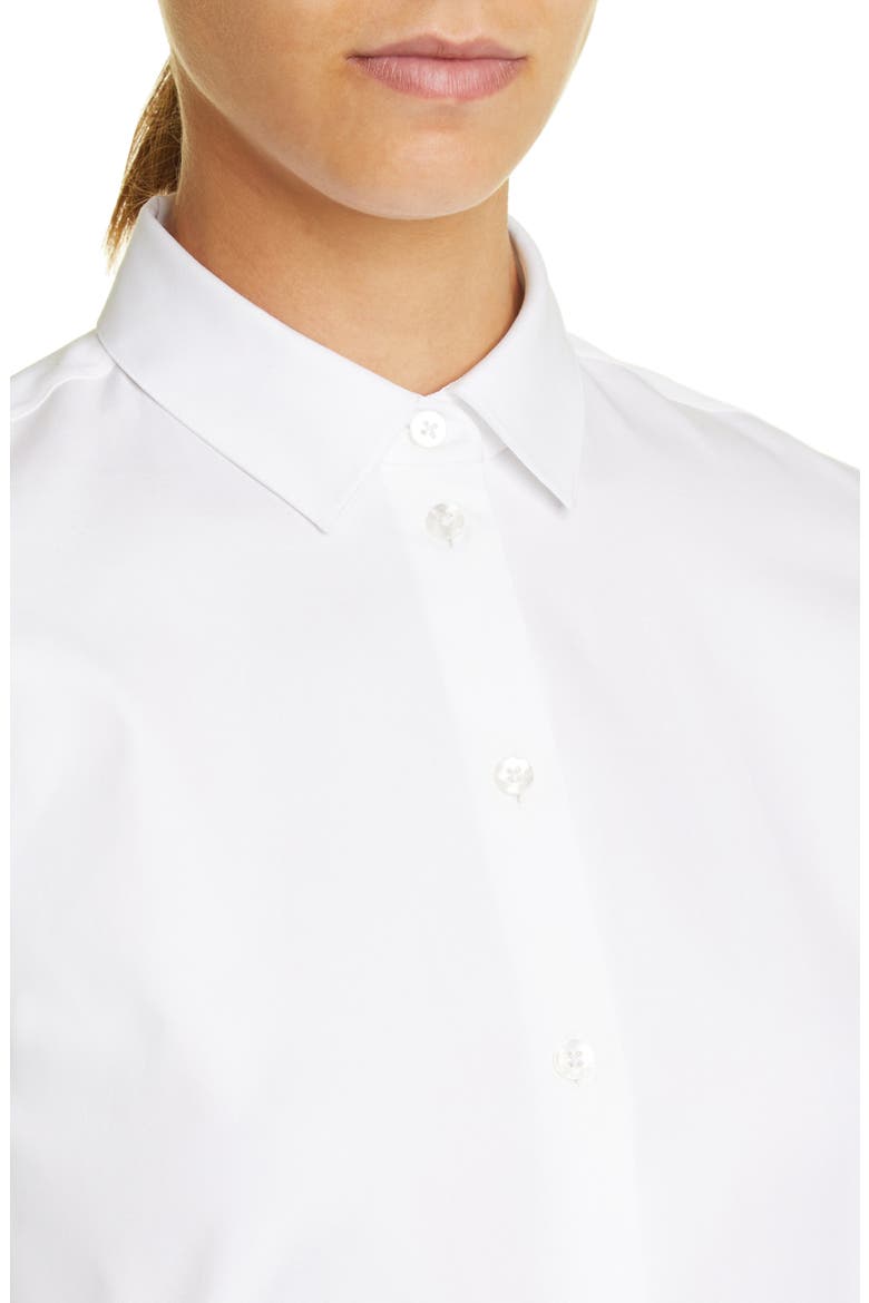 Teti Cotton Button-Up Shirt, Alternate, color, WHITE