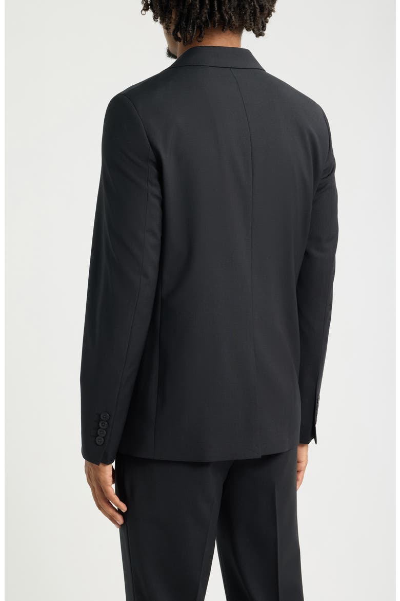 Skinny Fit Wool Blend Sport Coat, Alternate, color, BLACK