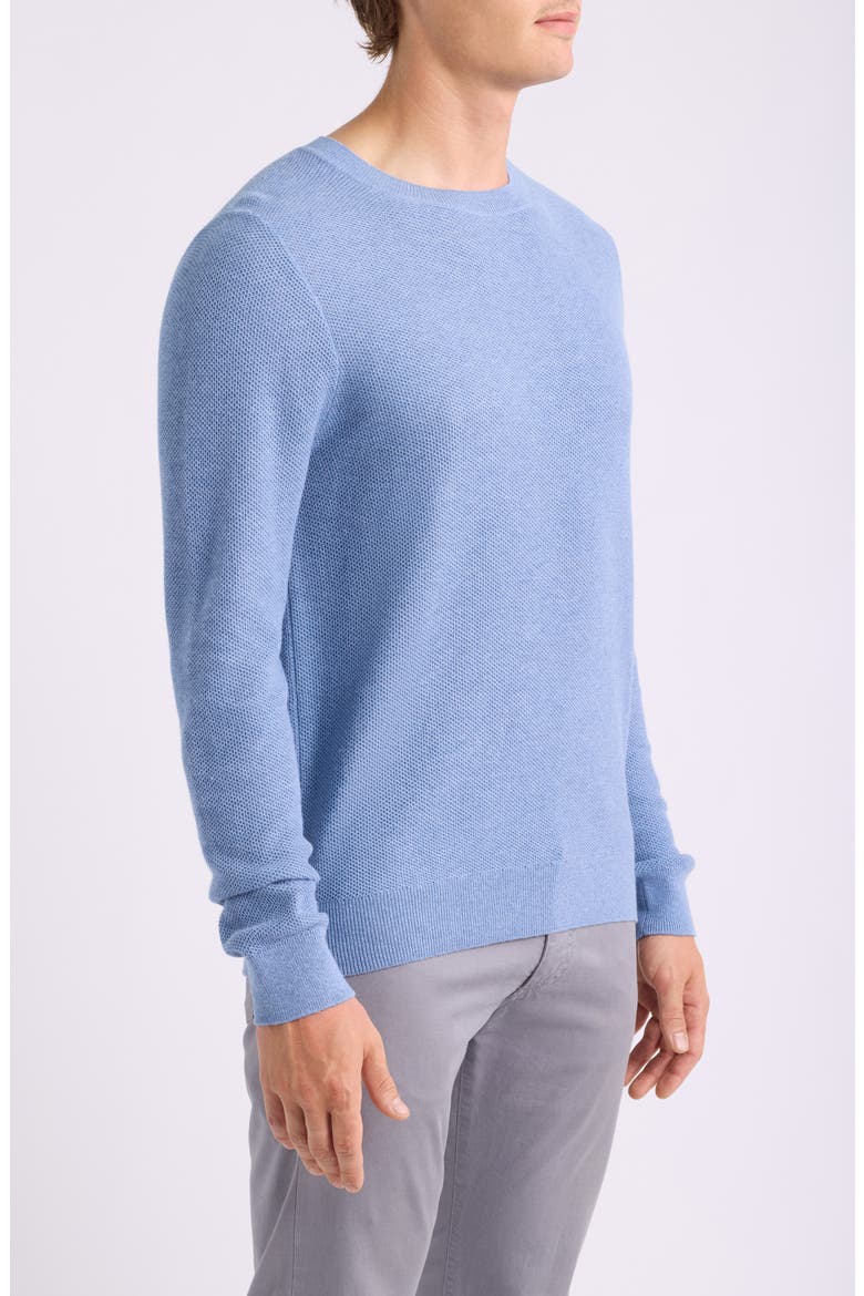 Cotton & Cashmere Sweater, Alternate, color, BLUE RIVIERA HEATHER