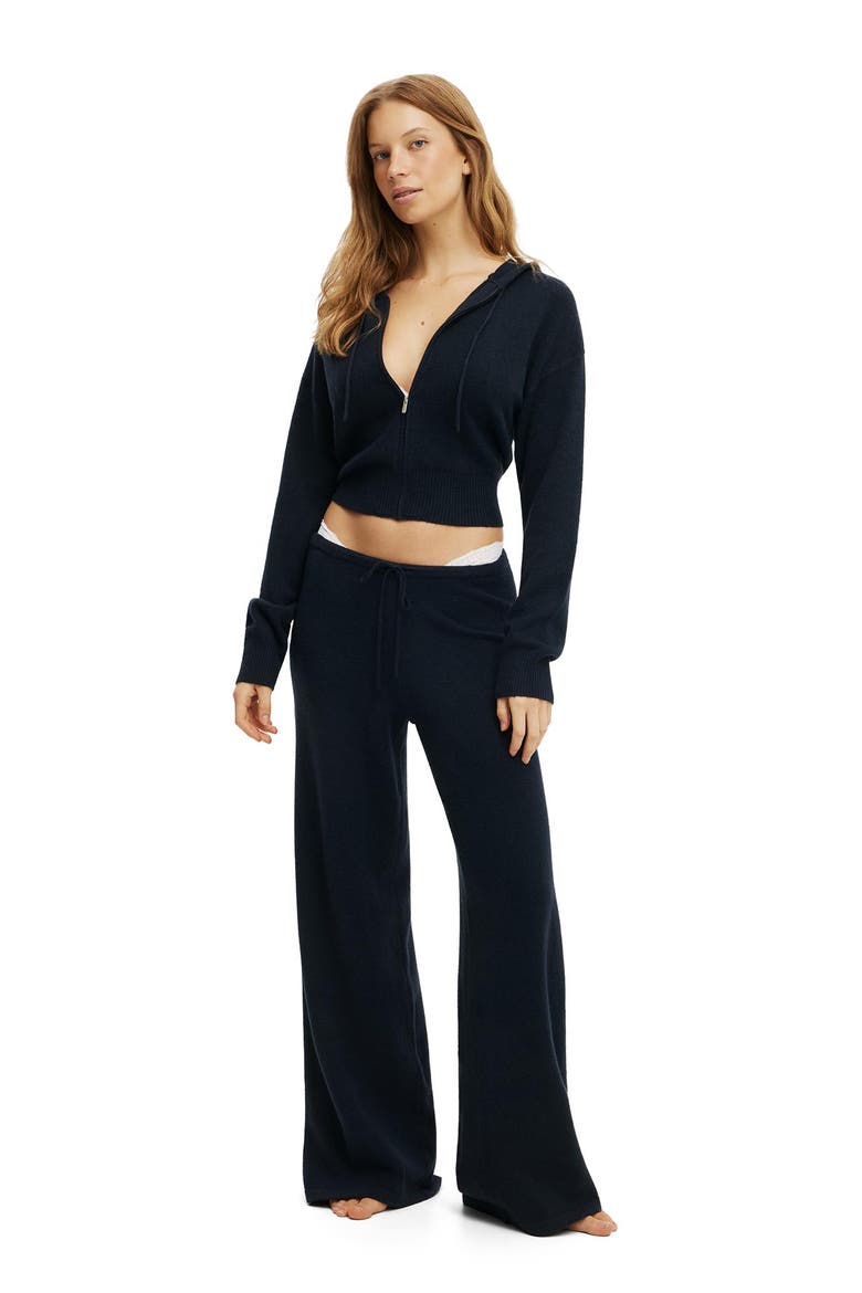 Women's Straight Leg Knit Pant, Alternate, color, Moon Tide