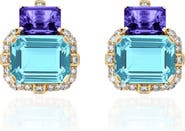 GOSHWARA Gossip Semiprecious Stone Stud Earrings