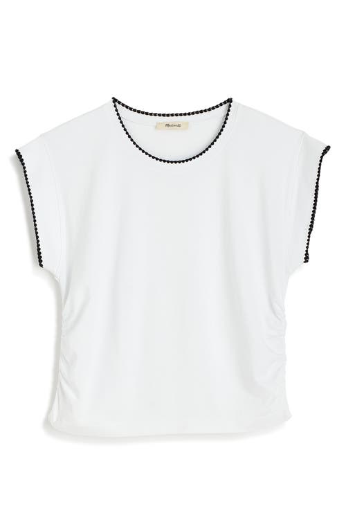 Shop Madewell Sutro Stitched Muscle Tee In White