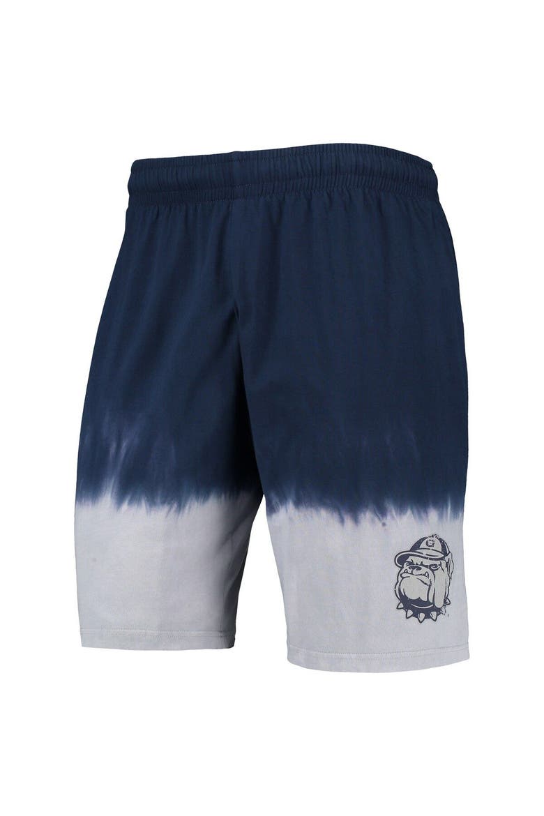 Men's Mitchell & Ness Navy/Gray Georgetown Hoyas Tie-Dye Shorts, Alternate, color, Navy