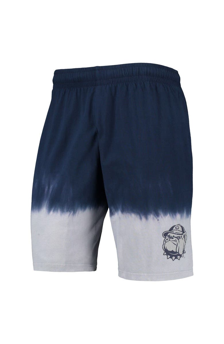 Mitchell & Ness Men's Mitchell & Ness Navy/Gray Georgetown Hoyas Tie-Dye Shorts, Alternate, color, Navy