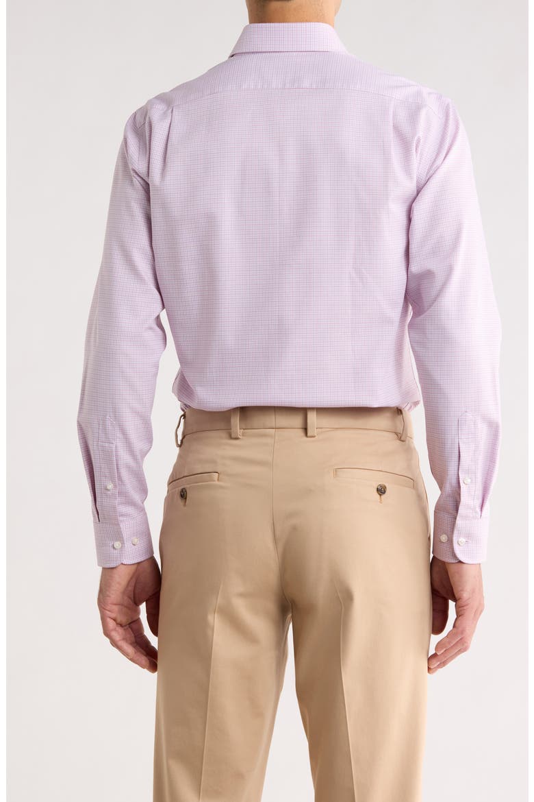 Trim Fit Premium Check Cotton Button-Up Shirt, Alternate, color, PINK BONO PLAID