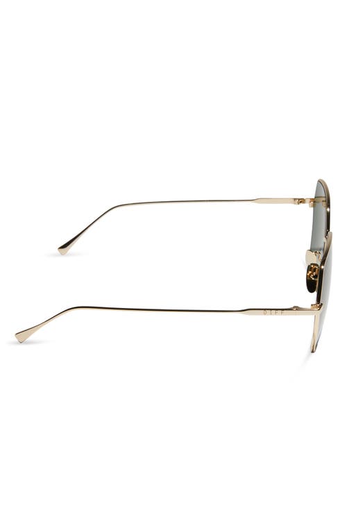 Diff Harlowe 55mm Gradient Polarized Square Sunglasses In Gold