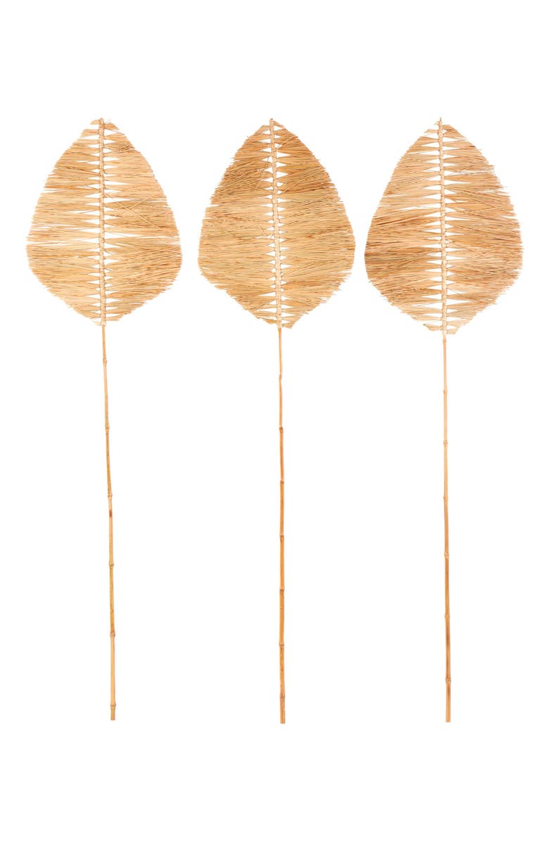 SONOMA SAGE HOME 3-Piece Natural Dried Bamboo Leaf Foliage, Main, color, Light Brown