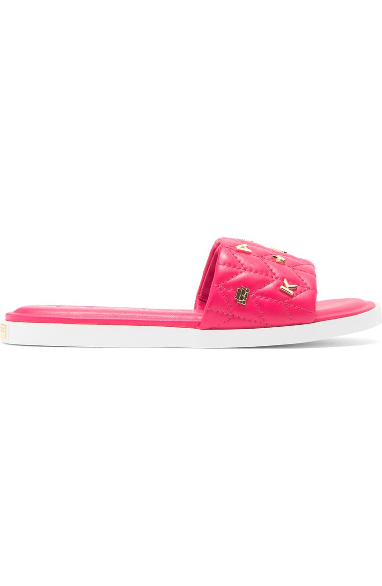 KARL LAGERFELD PARIS Carenza Studs Slide Sandal, Alternate, color, Teaberry