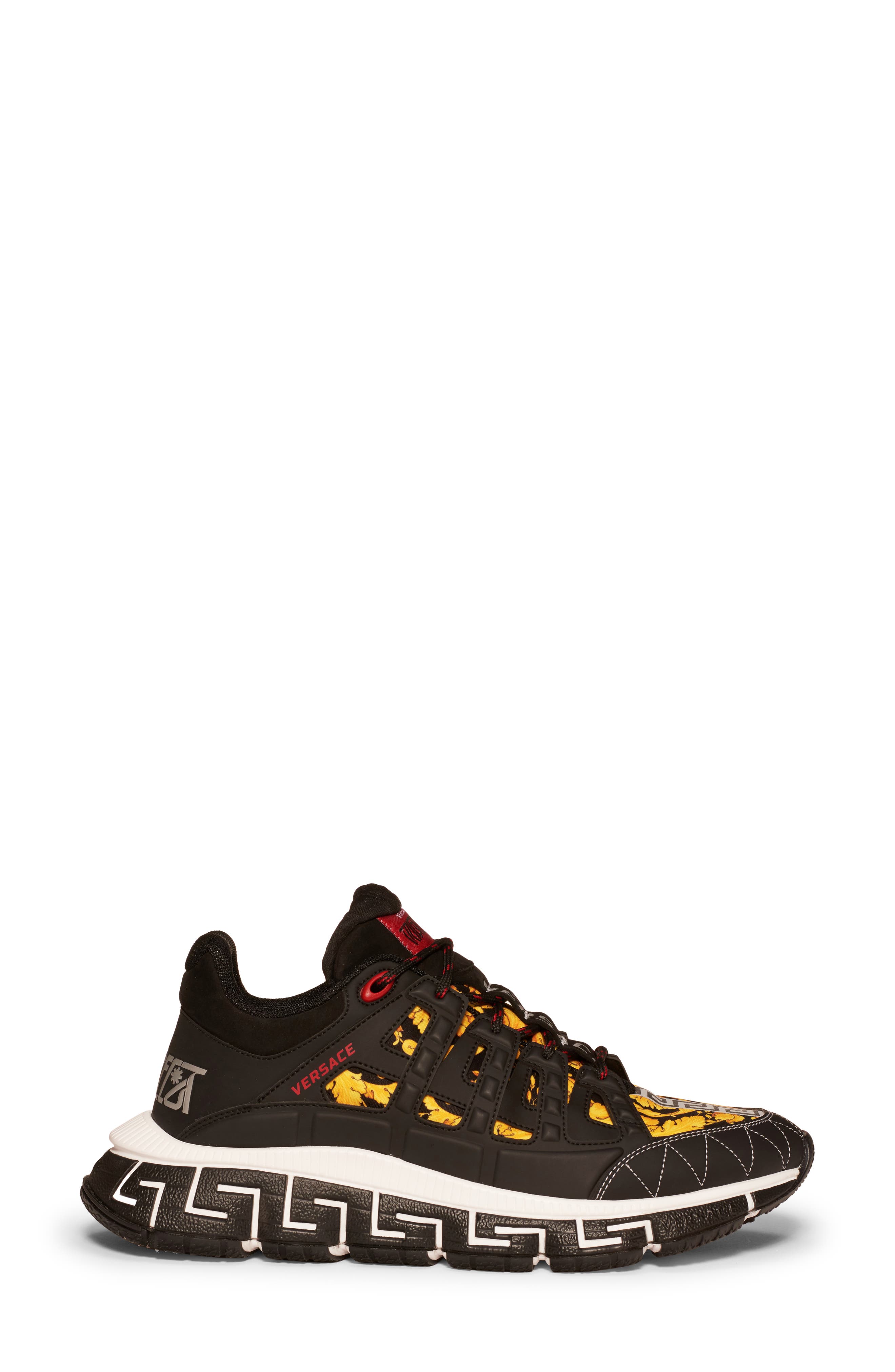 Versace Trigreca Barocco Low Top Sneaker, Alternate, color, 