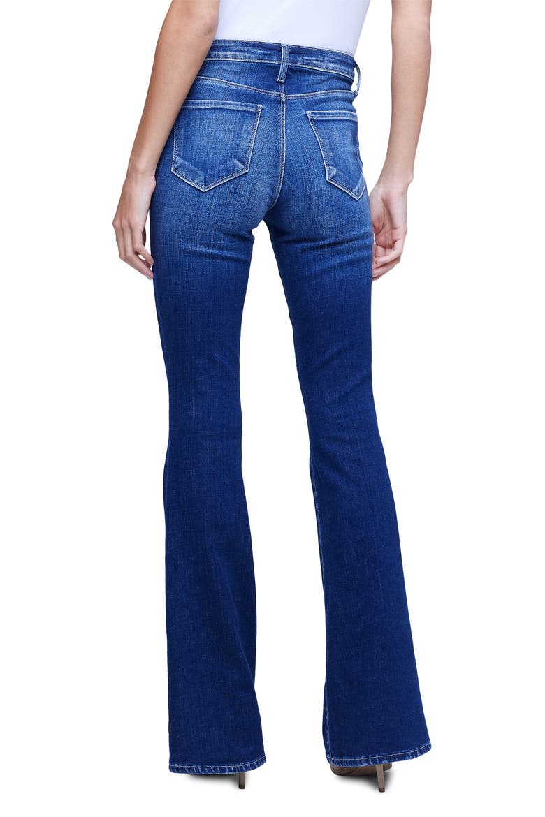 Bell High Waist Flare Jeans, Alternate, color, FRISCO