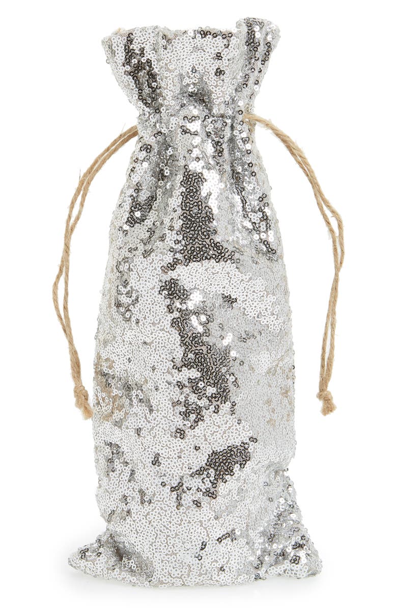 Levtex Sequin Wine Bag, Main, color, 
