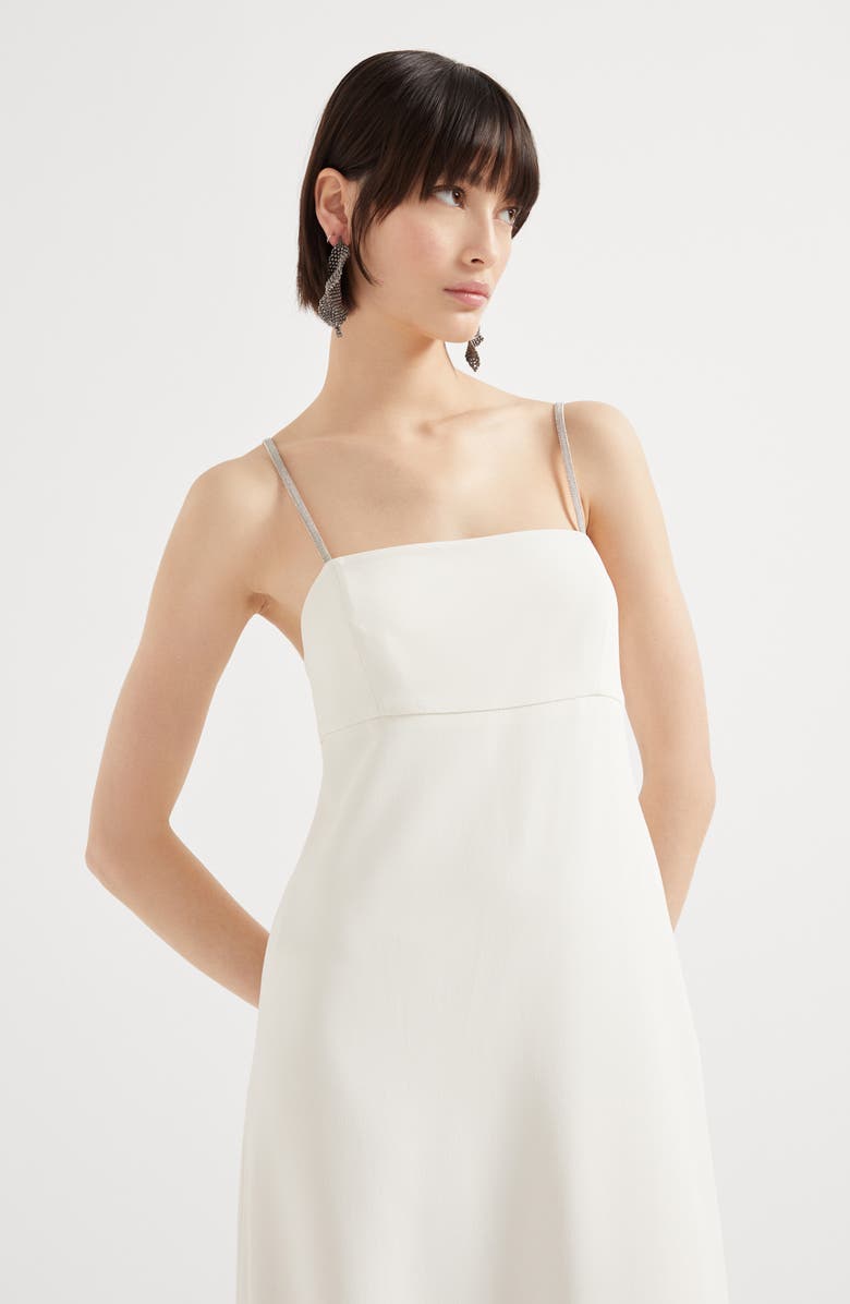 Brunello Cucinelli Dress with monili, Alternate, color, White