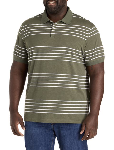 Big & Tall Striped Polo Shirt