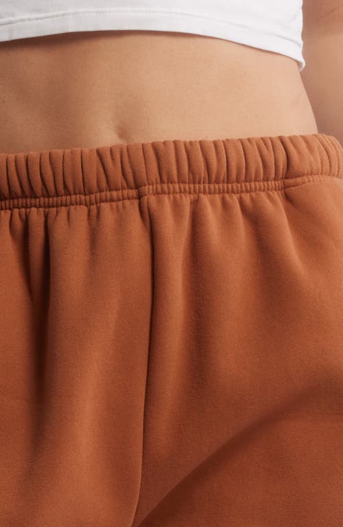 The Mayfair Group Me Day Fleece Graphic Joggers In Brown