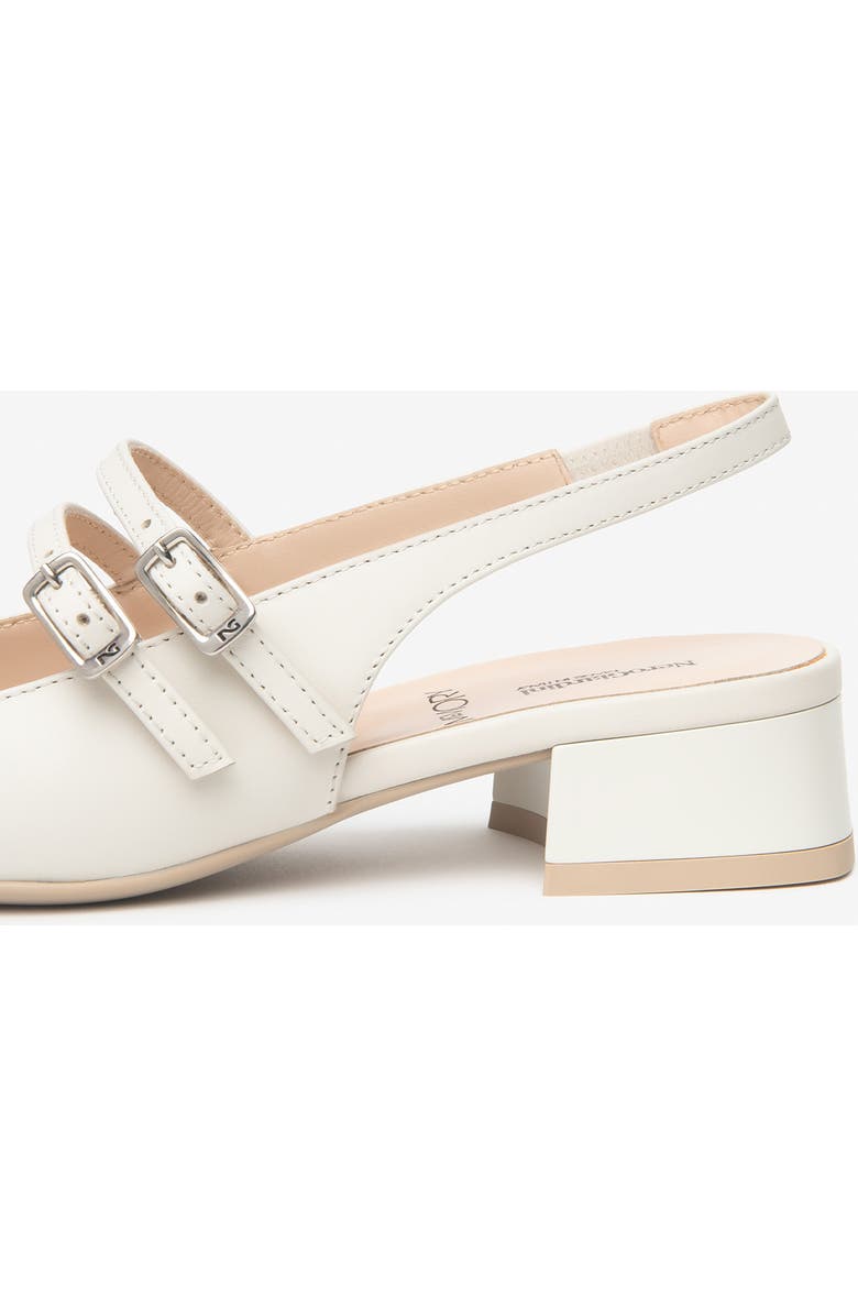 NeroGiardini Slingback Cap Toe Pump, Alternate, color, White/ Blush