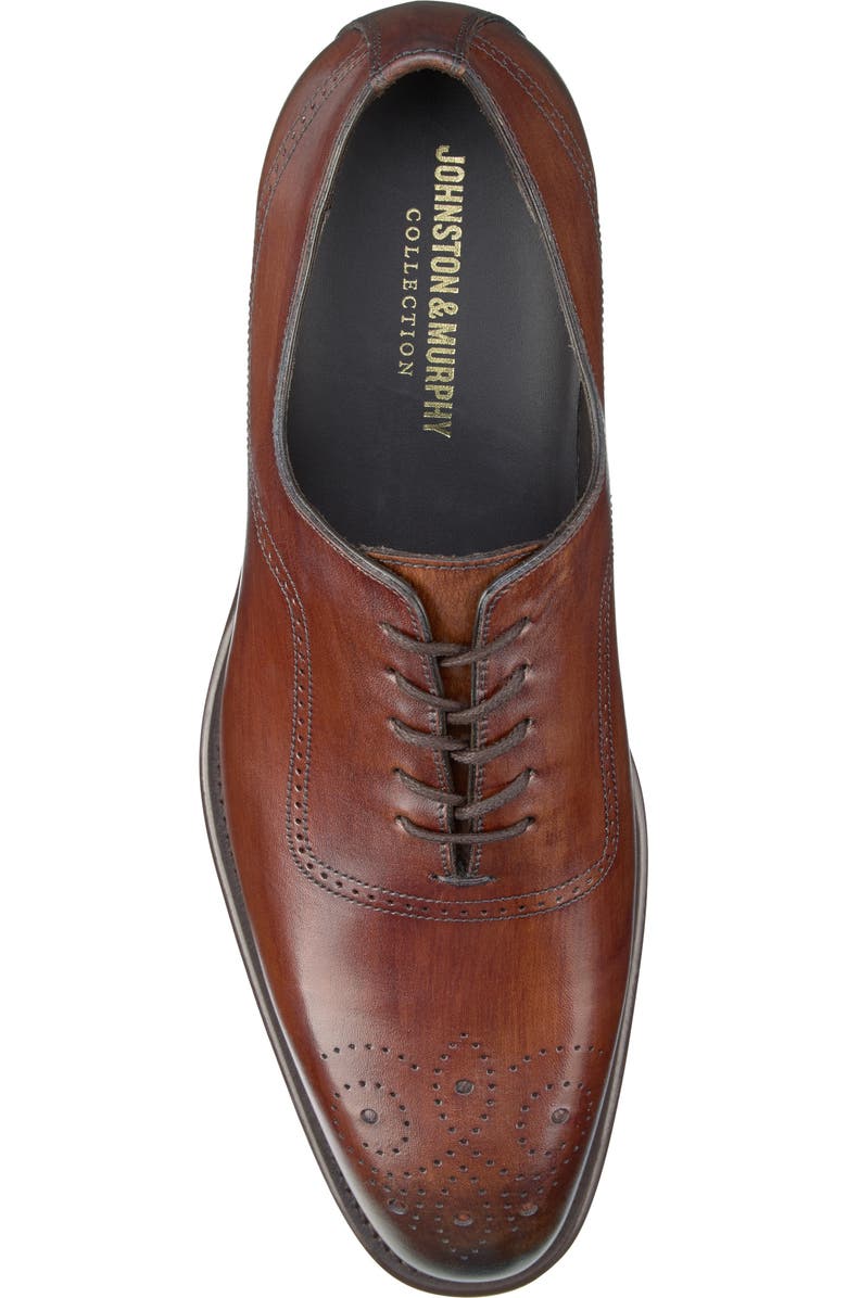 JOHNSTON & MURPHY COLLECTION Ellsworth Medallion Water Resistant Plain Toe Wholecut Shoe, Alternate, color,