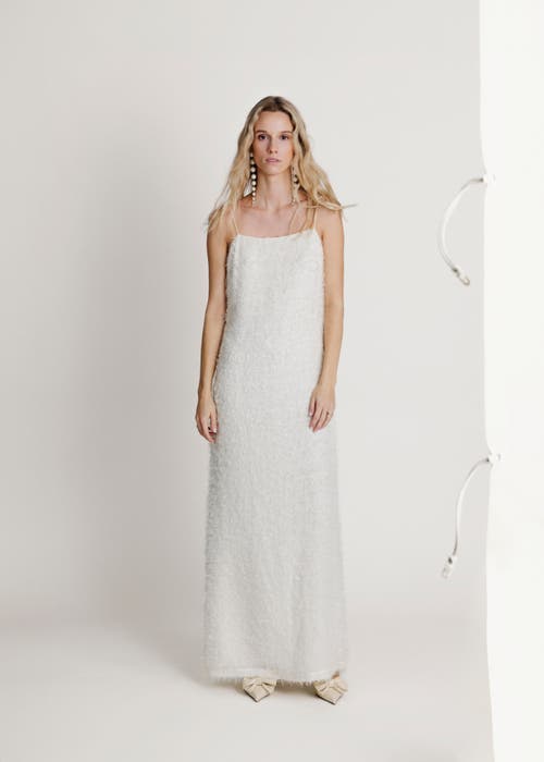 Alas Spaghetti Strap Bridal Dress In White