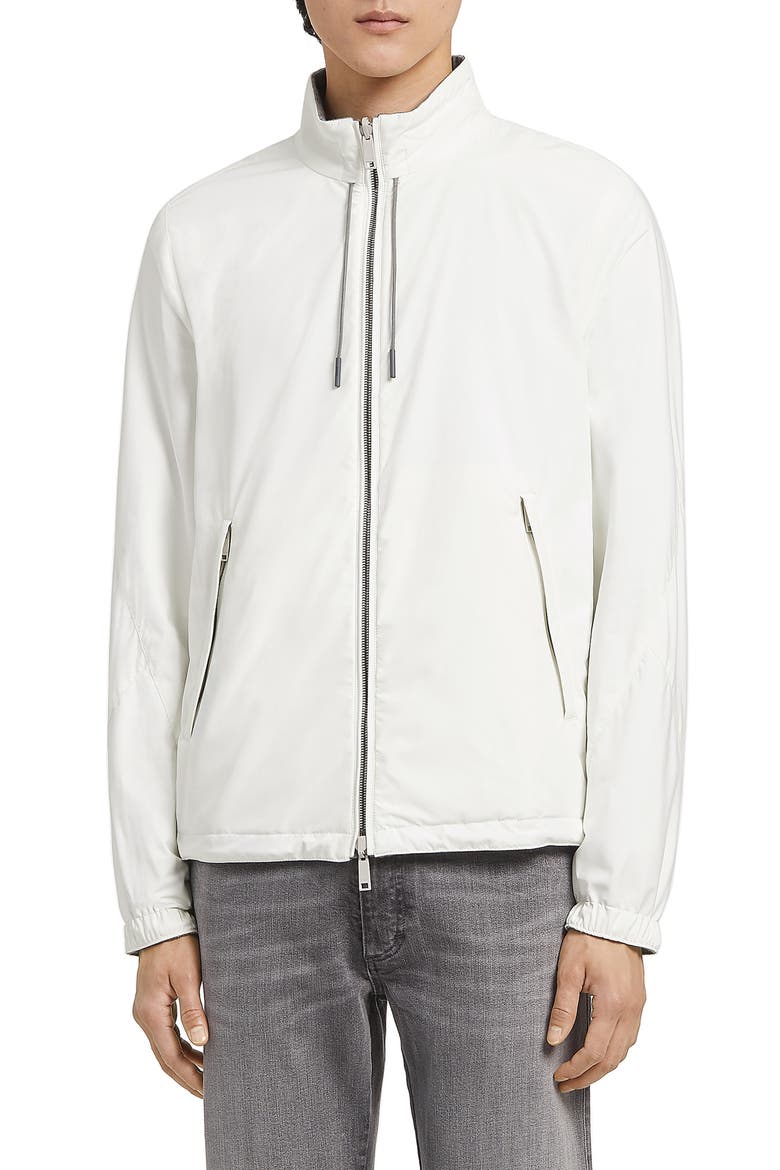 Zephyr Reversible Blouson Jacket, Main, color, WHITE