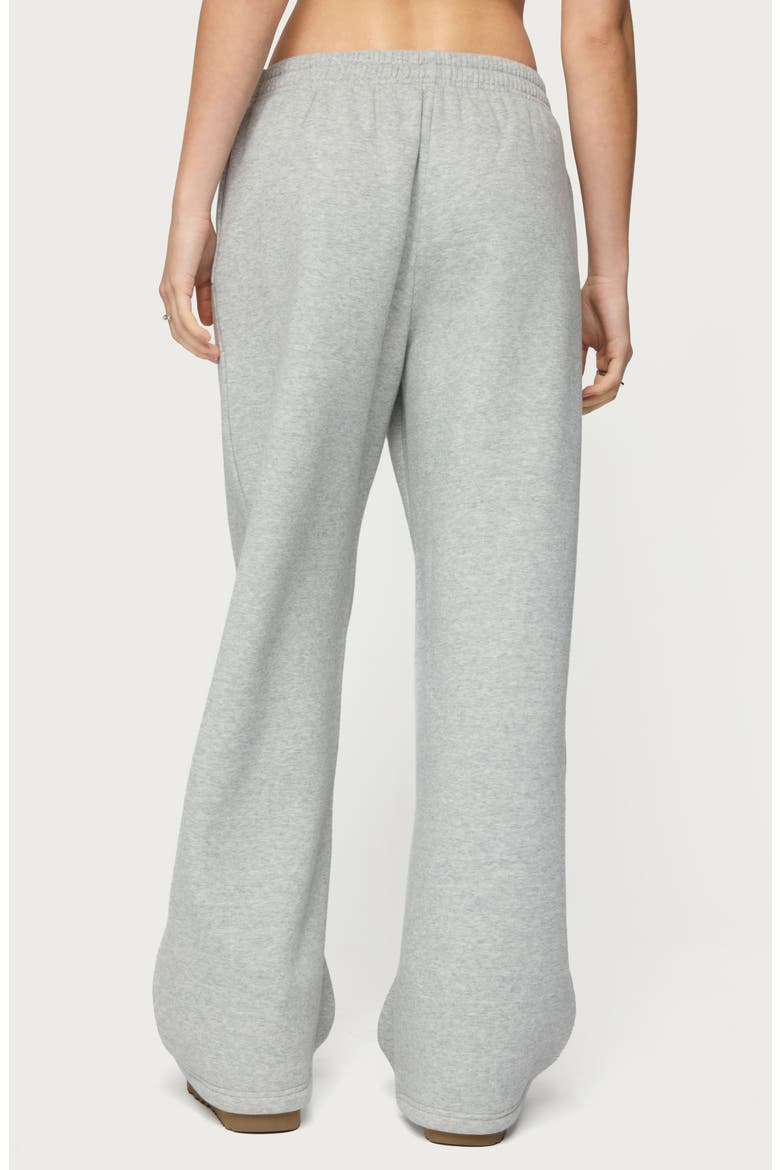 Lover Wide Leg Sweatpants, Alternate, color, GRAY-MELANGE