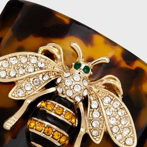 Joanna Buchanan Set Of 4 Tortoiseshell Bee Napkin Rings In Brown