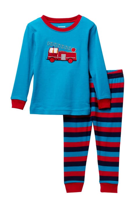 Two-Piece Fire Truck Pajama Set