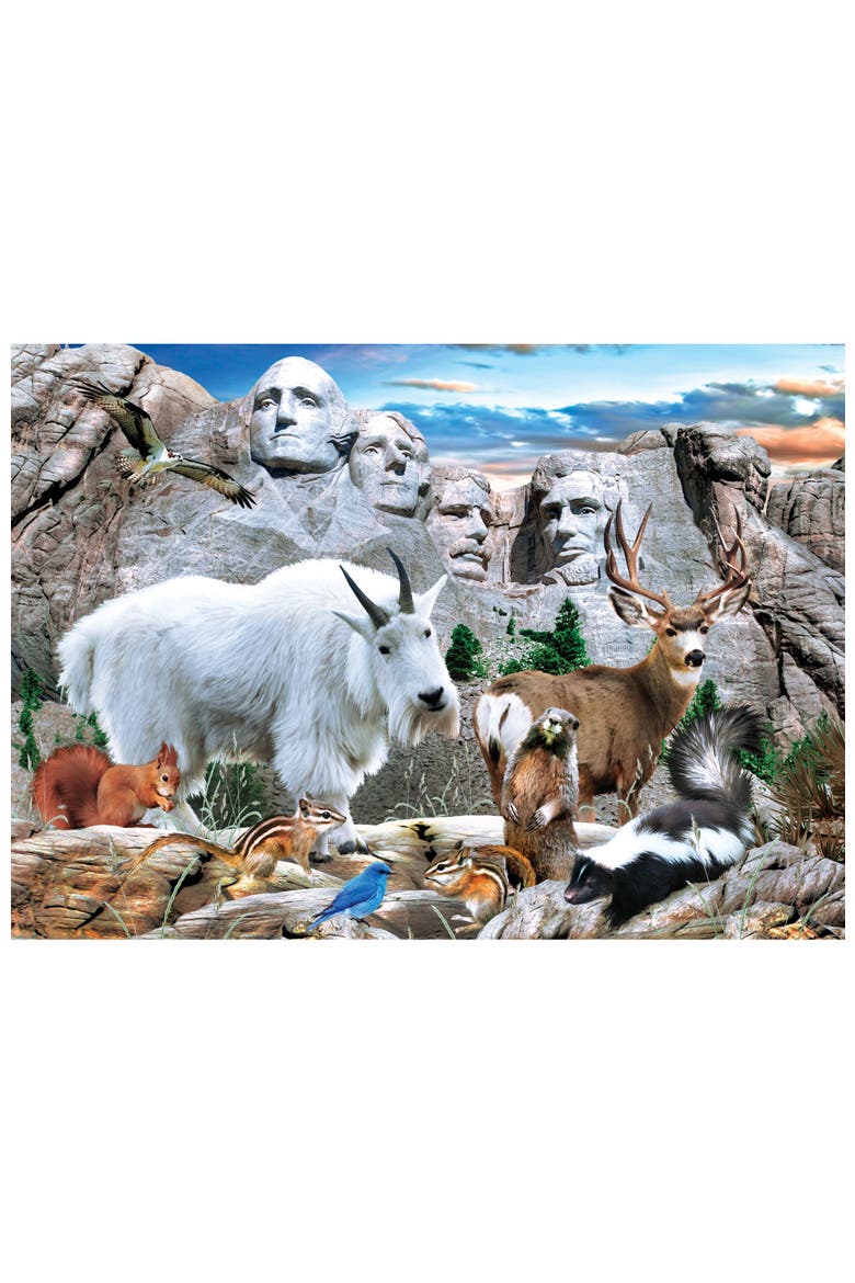 Mount Rushmore 500 Piece Jigsaw Puzzle, Alternate, color, Multicolor