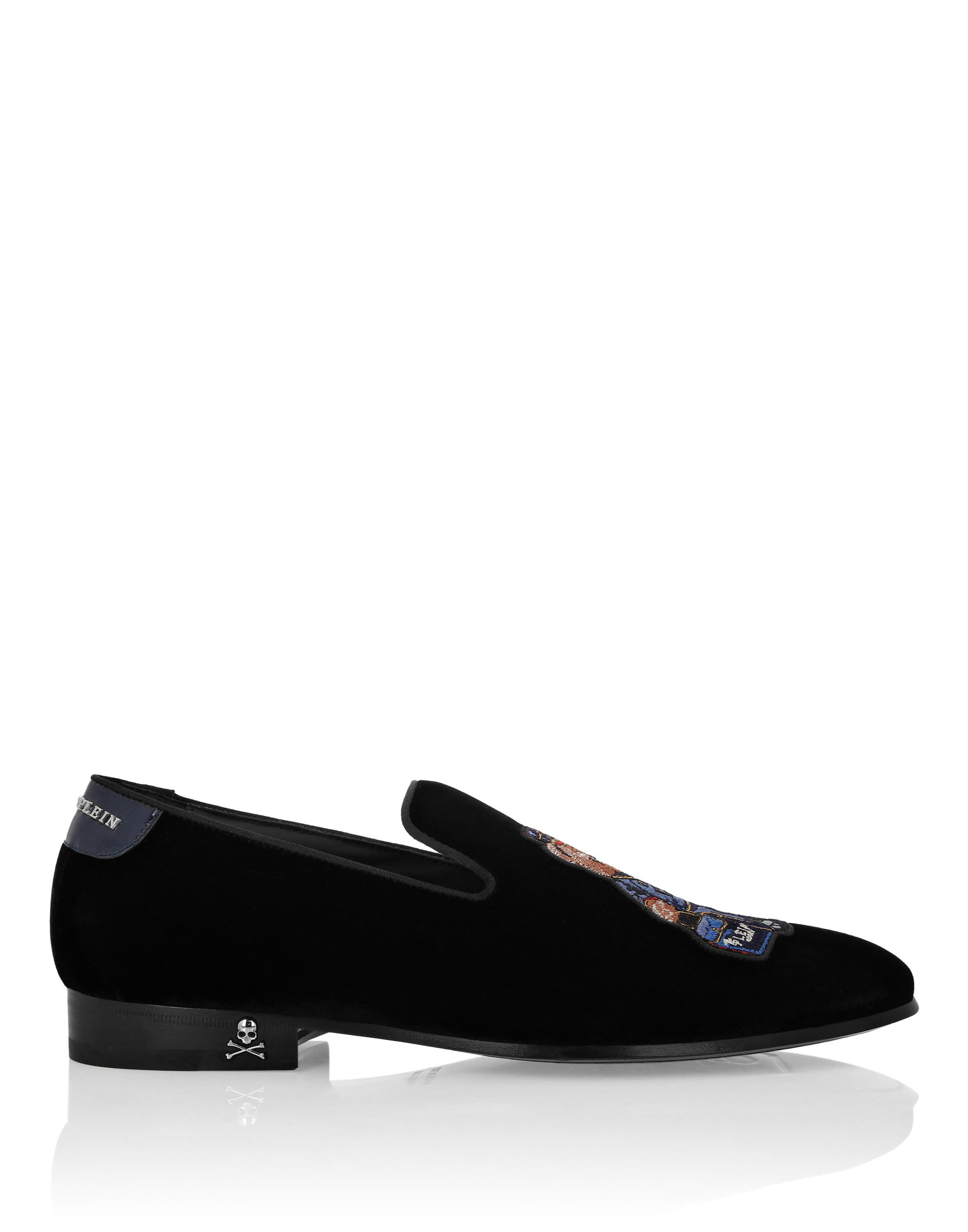 Velvet Loafers Teddy Doorman Men, Alternate, color, black/darkblue