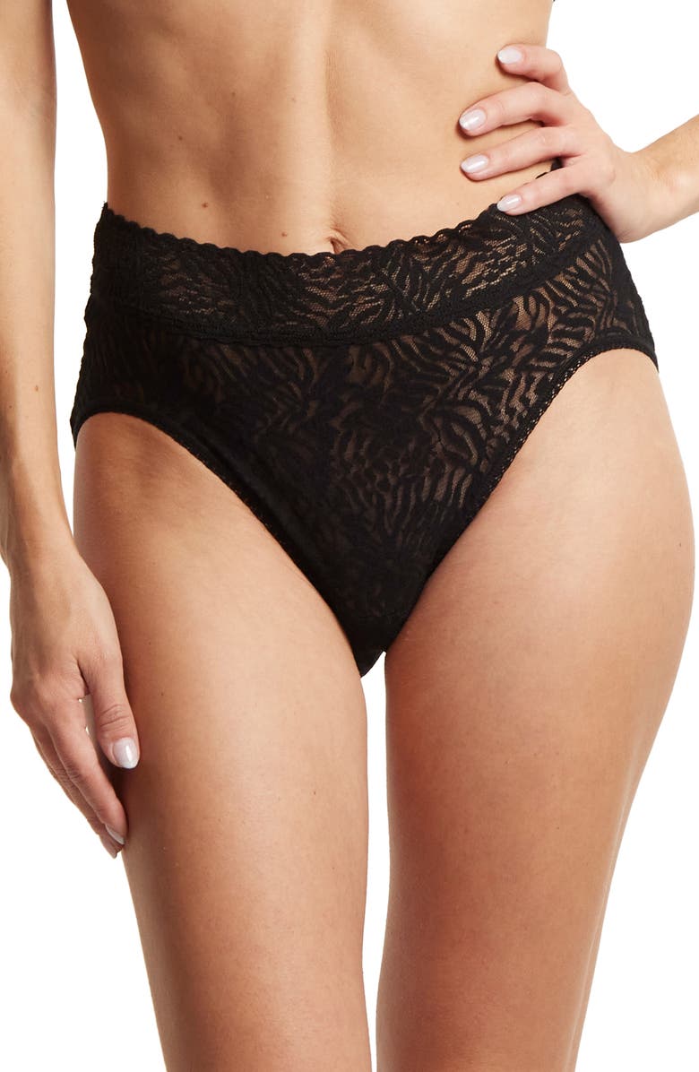 Hanky Panky Animal Mix Lace French Briefs, Main, color, 