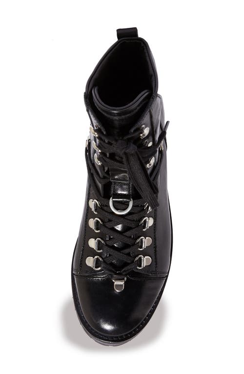 Allsaints Franka Lace-up Hiker Boot In Black Leather