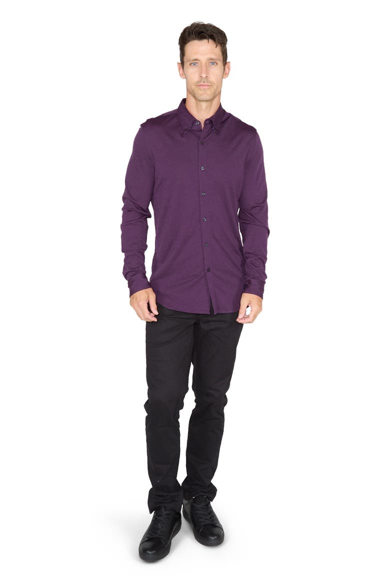 Shawn Merino Shirt, Alternate, color, Plum