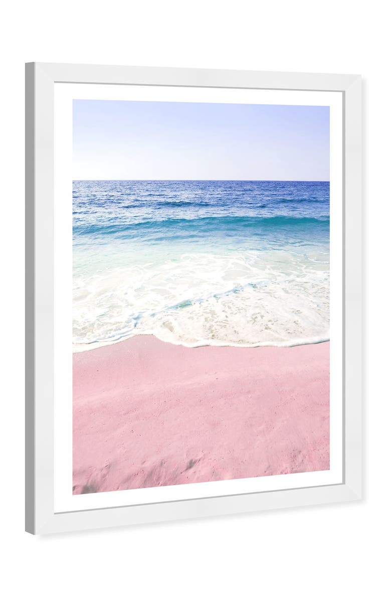 Wynwood Studio Unicorn Sand Pink Nautical & Coastal Framed Wall Art, Alternate, color, Pink