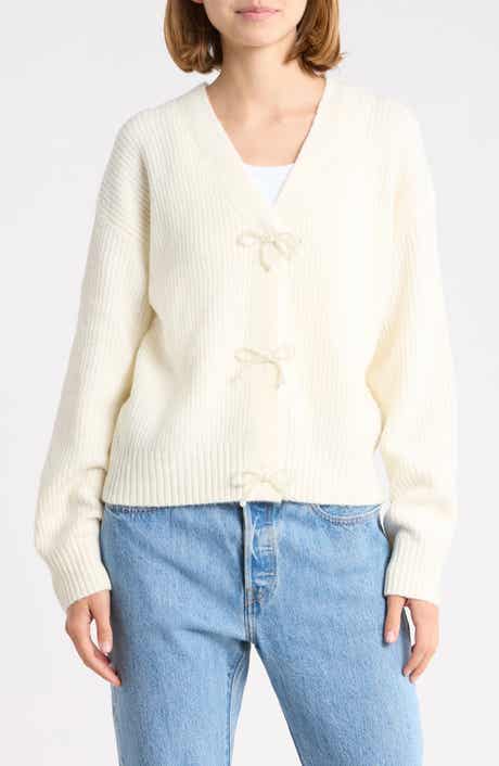 Pearl Bow Cardigan