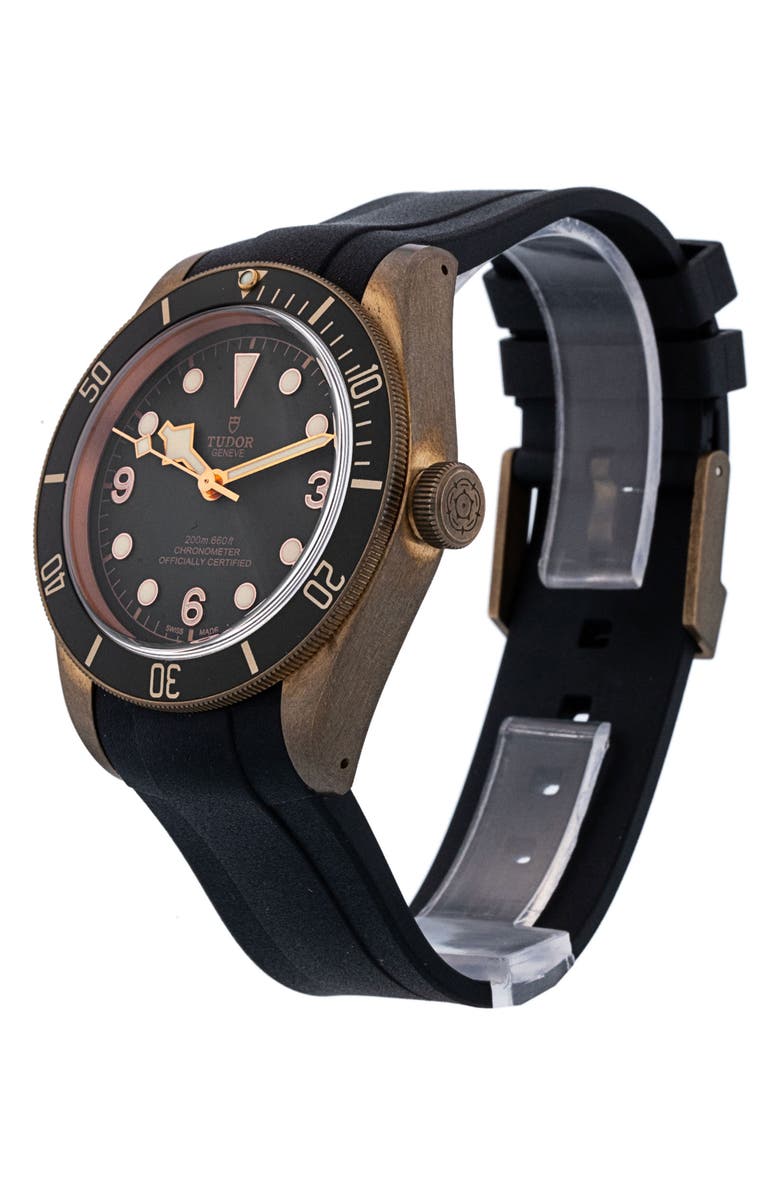 Watchfinder & Co. Tudor Preowned Black Bay Rubber Strap Watch, 43mm, Alternate, color,