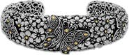 SAMUEL B. Butterfly Filigree Two-Tone Cuff Bracelet